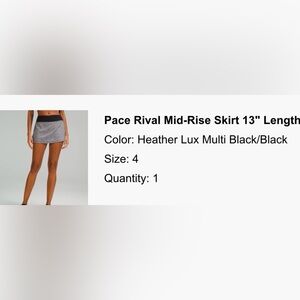 Pace Rival Mid-Rise Skirt